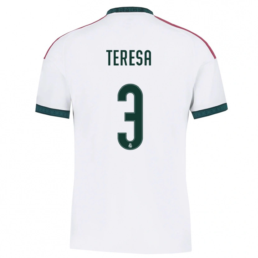 Danxen Mujer Camiseta Teresa Abelleira #3 Verde Oscuro Blanco Rojo 1ª Equipación 2026/27 La Camisa