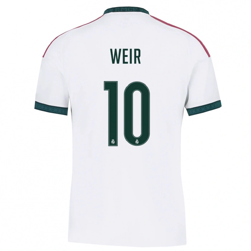 Danxen Mujer Camiseta Caroline Weir #10 Verde Oscuro Blanco Rojo 1ª Equipación 2026/27 La Camisa
