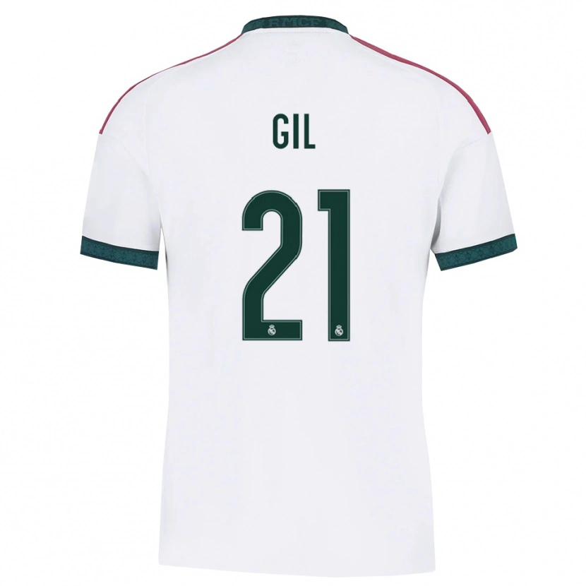 Danxen Mujer Camiseta Iker Gil #21 Verde Oscuro Blanco Rojo 1ª Equipación 2026/27 La Camisa