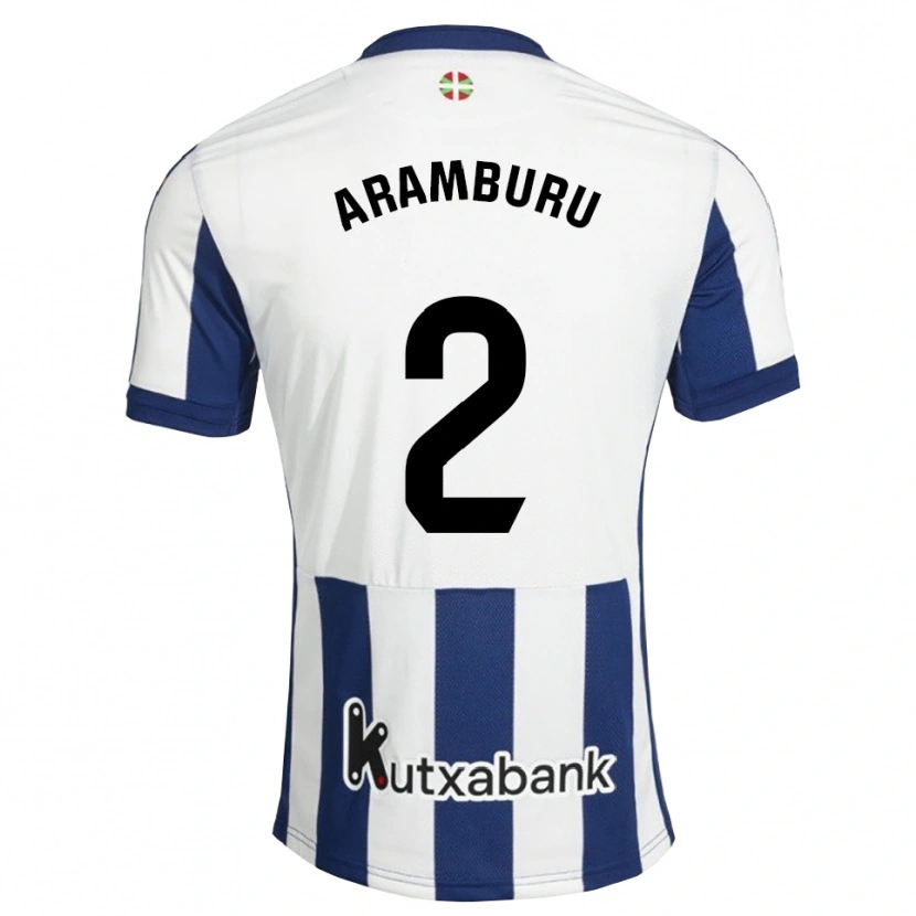 Danxen Mujer Camiseta Jon Aramburu #2 Azul Marino Blanco Dorado 1ª Equipación 2026/27 La Camisa