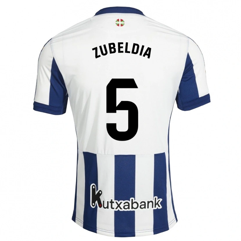 Danxen Mujer Camiseta Igor Zubeldia #5 Azul Marino Blanco Dorado 1ª Equipación 2026/27 La Camisa