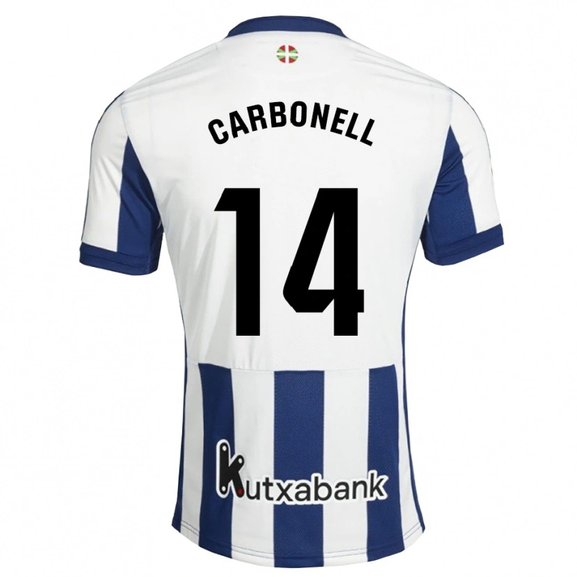 Danxen Mujer Camiseta Tomy Carbonell #14 Azul Marino Blanco Dorado 1ª Equipación 2026/27 La Camisa