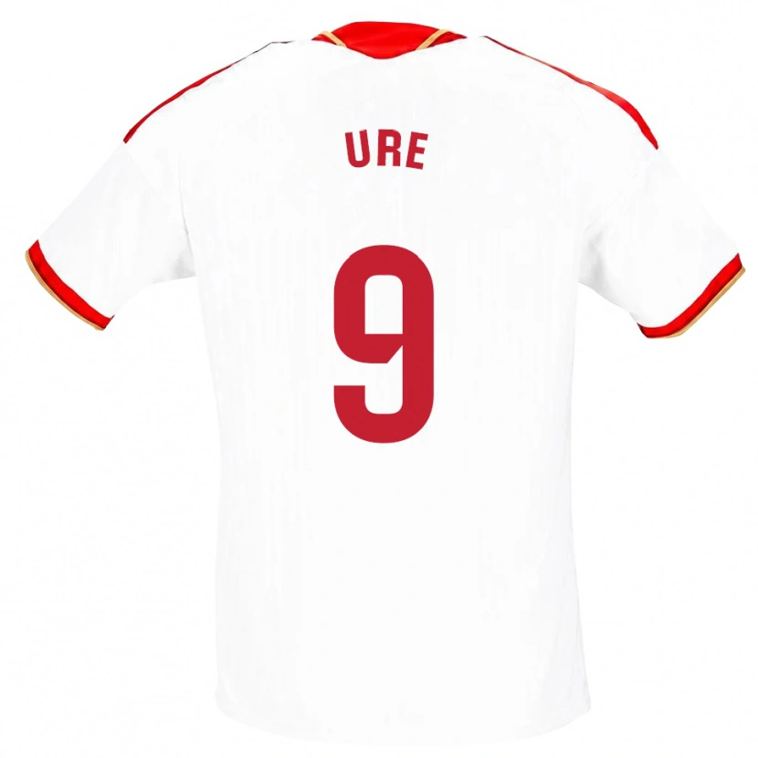 Danxen Mujer Camiseta Robbie Ure #9 Blanco Rojo 1ª Equipación 2026/27 La Camisa