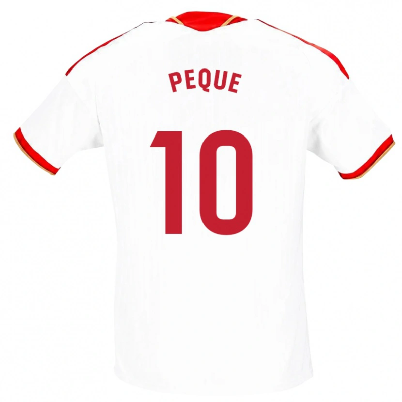 Danxen Mujer Camiseta Peque Fernández #10 Blanco Rojo 1ª Equipación 2026/27 La Camisa