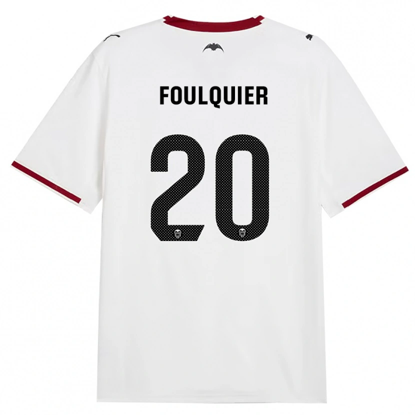 Danxen Mujer Camiseta Dimitri Foulquier #20 Negro Blanco Rojo Amarillo 1ª Equipación 2026/27 La Camisa