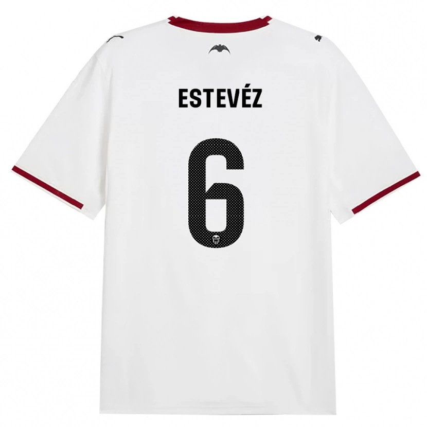 Danxen Mujer Camiseta Alejandro Estevéz #6 Negro Blanco Rojo Amarillo 1ª Equipación 2026/27 La Camisa