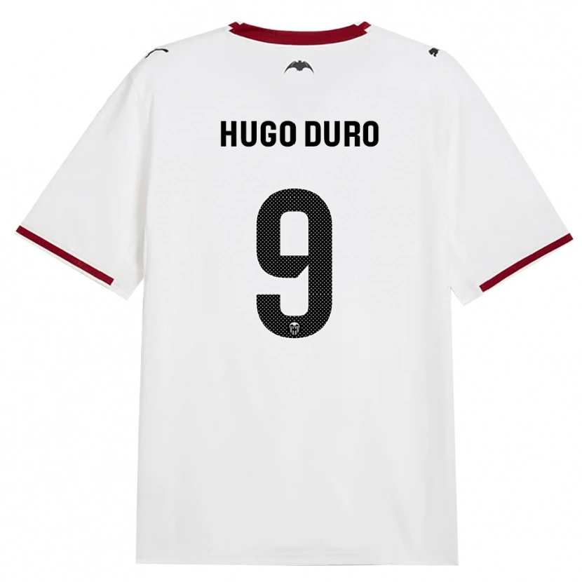Danxen Mujer Camiseta Hugo Duro #9 Negro Blanco Rojo Amarillo 1ª Equipación 2026/27 La Camisa