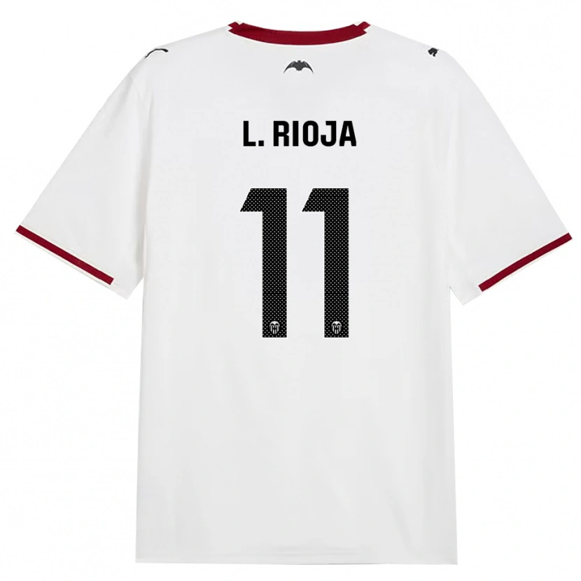 Danxen Mujer Camiseta Luis Rioja #11 Negro Blanco Rojo Amarillo 1ª Equipación 2026/27 La Camisa