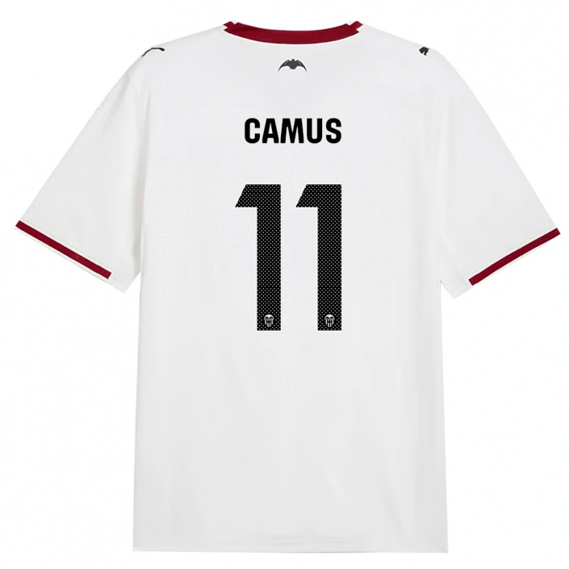 Danxen Mujer Camiseta Marco Camus #11 Negro Blanco Rojo Amarillo 1ª Equipación 2026/27 La Camisa