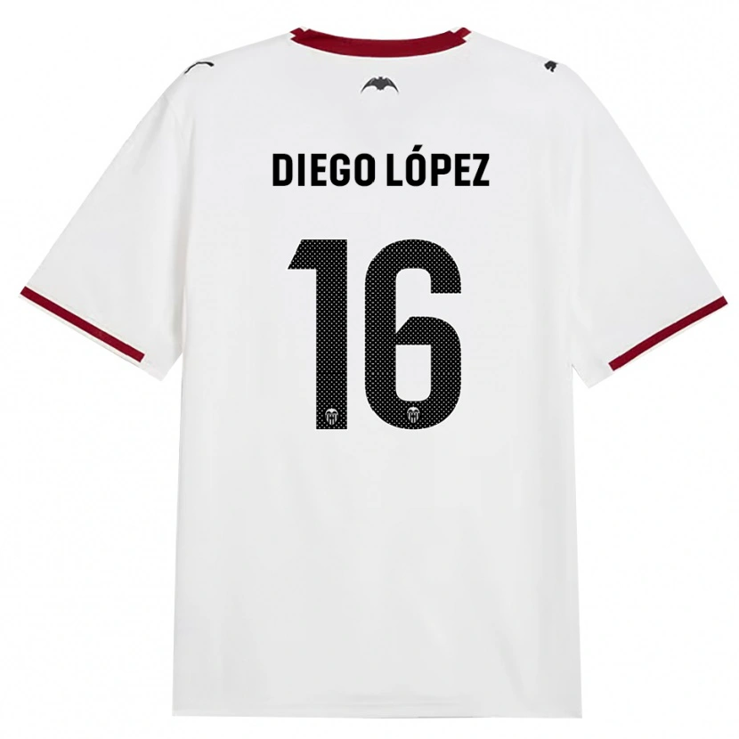 Danxen Mujer Camiseta Diego López #16 Negro Blanco Rojo Amarillo 1ª Equipación 2026/27 La Camisa