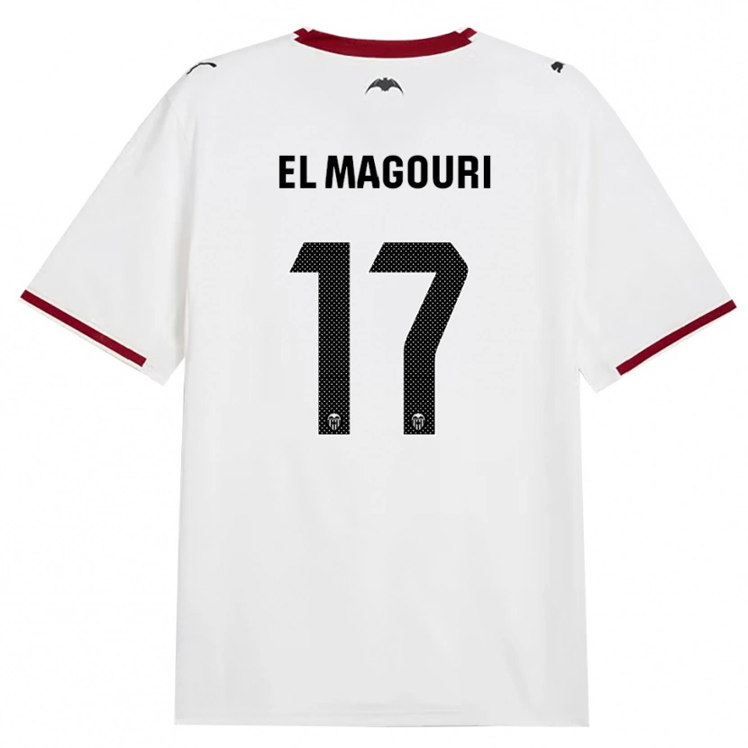 Danxen Mujer Camiseta Anas El Magouri #17 Negro Blanco Rojo Amarillo 1ª Equipación 2026/27 La Camisa