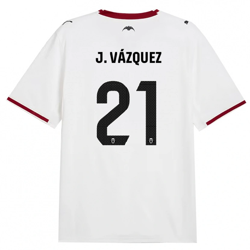 Danxen Mujer Camiseta Jesús Vázquez #21 Negro Blanco Rojo Amarillo 1ª Equipación 2026/27 La Camisa
