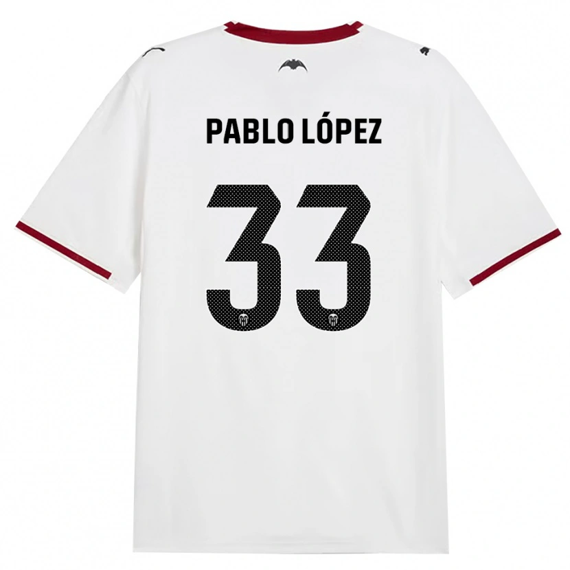Danxen Mujer Camiseta Pablo López #33 Negro Blanco Rojo Amarillo 1ª Equipación 2026/27 La Camisa