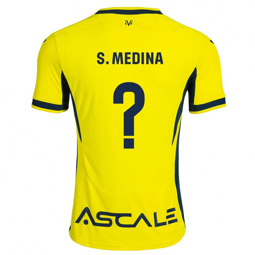 Danxen Mujer Camiseta Sara Medina #0 Amarillo Negro Rojo 1ª Equipación 2026/27 La Camisa