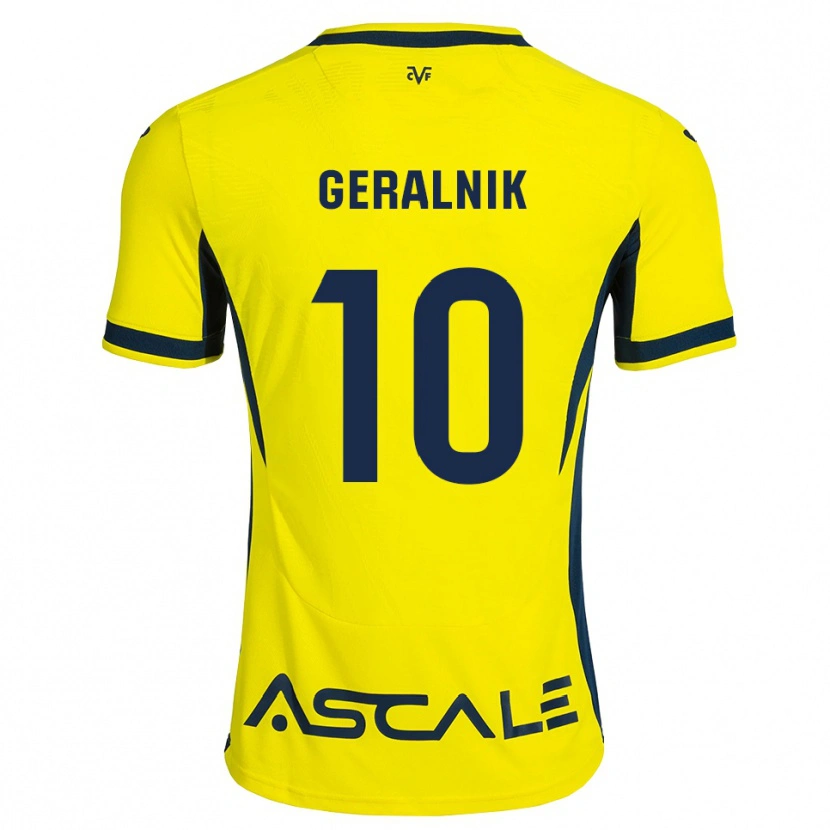 Danxen Mujer Camiseta Tiago Geralnik #10 Amarillo Negro Rojo 1ª Equipación 2026/27 La Camisa