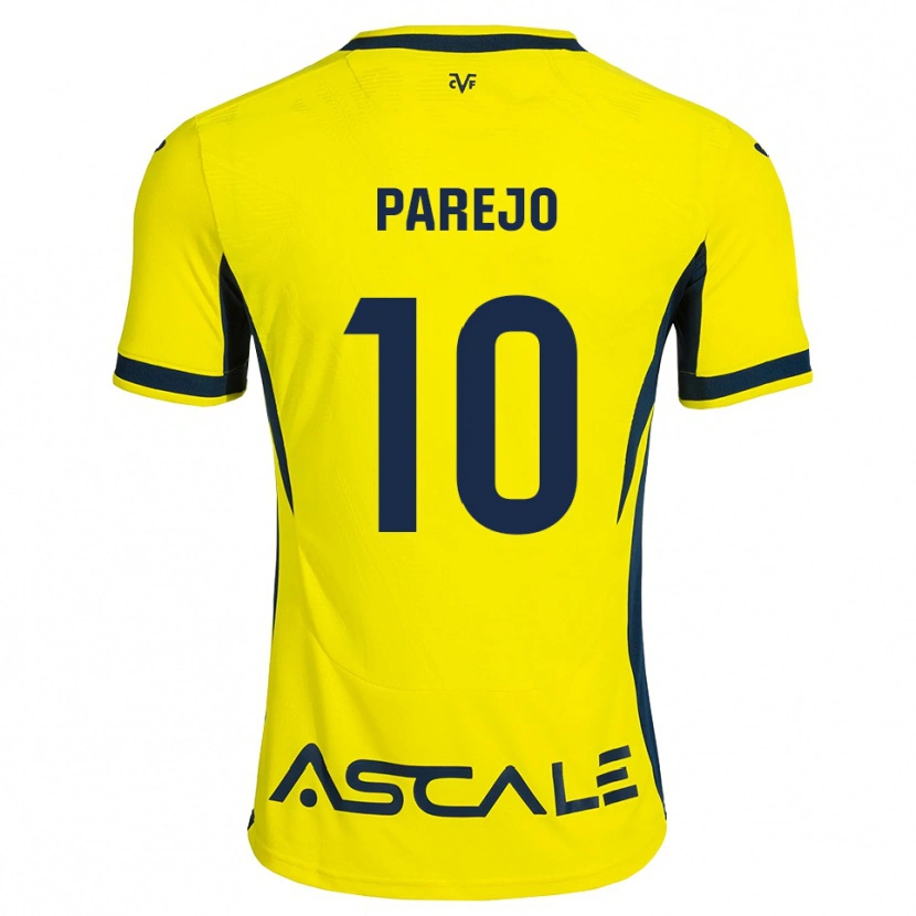 Danxen Mujer Camiseta Dani Parejo #10 Amarillo Negro Rojo 1ª Equipación 2026/27 La Camisa