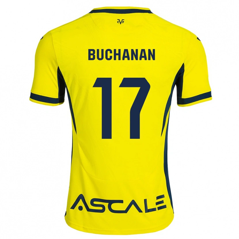 Danxen Mujer Camiseta Tajon Buchanan #17 Amarillo Negro Rojo 1ª Equipación 2026/27 La Camisa