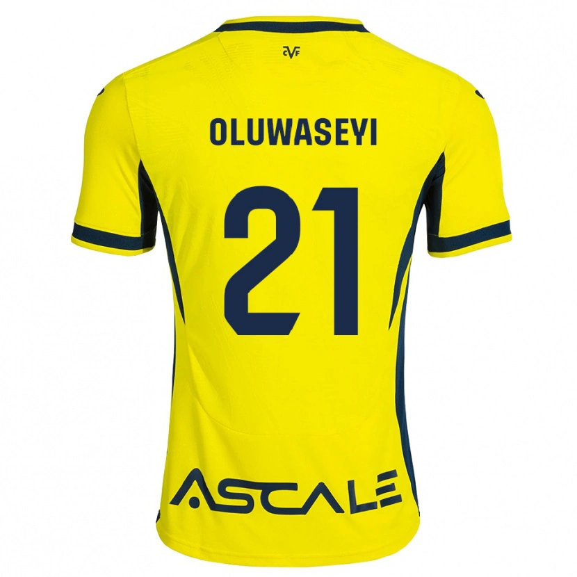 Danxen Mujer Camiseta Tani Oluwaseyi #21 Amarillo Negro Rojo 1ª Equipación 2026/27 La Camisa