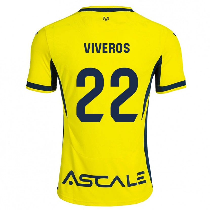 Danxen Mujer Camiseta Facundo Viveros #22 Amarillo Negro Rojo 1ª Equipación 2026/27 La Camisa