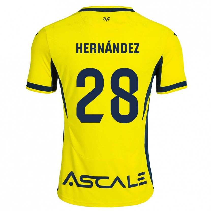 Danxen Mujer Camiseta Gerard Hernández #28 Amarillo Negro Rojo 1ª Equipación 2026/27 La Camisa