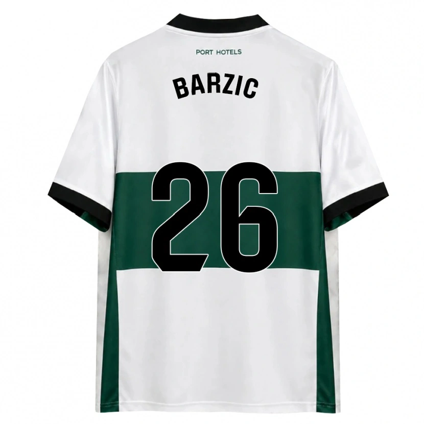 Danxen Mujer Camiseta Matia Barzic #26 Verde Blanco Rojo 1ª Equipación 2026/27 La Camisa