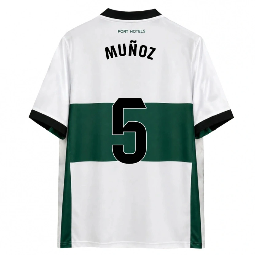 Danxen Mujer Camiseta Ismael Muñoz #5 Verde Blanco Rojo 1ª Equipación 2026/27 La Camisa