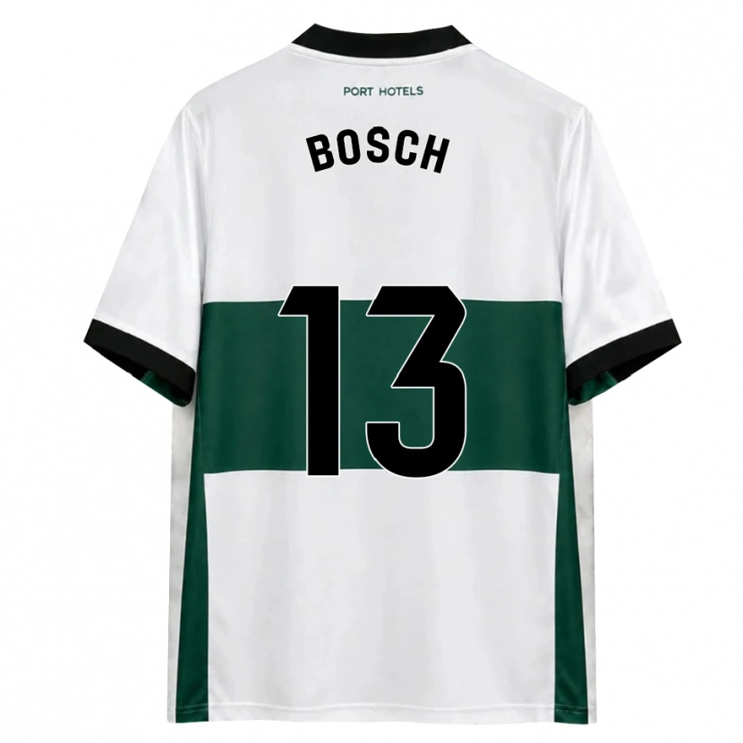 Danxen Mujer Camiseta Owen Bosch #13 Verde Blanco Rojo 1ª Equipación 2026/27 La Camisa