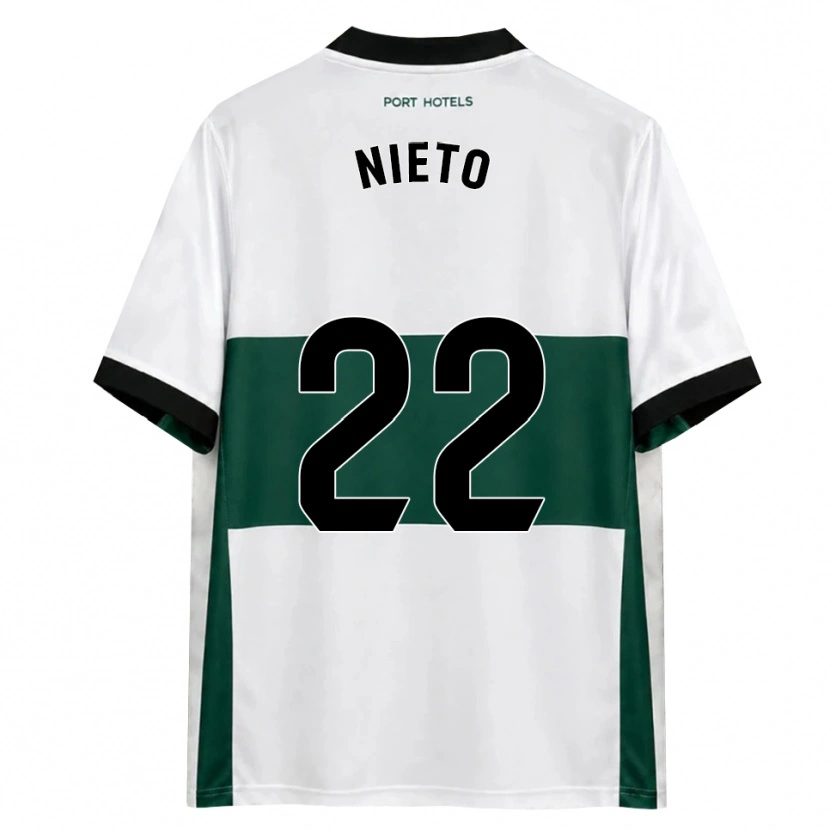 Danxen Mujer Camiseta Dani Nieto #22 Verde Blanco Rojo 1ª Equipación 2026/27 La Camisa
