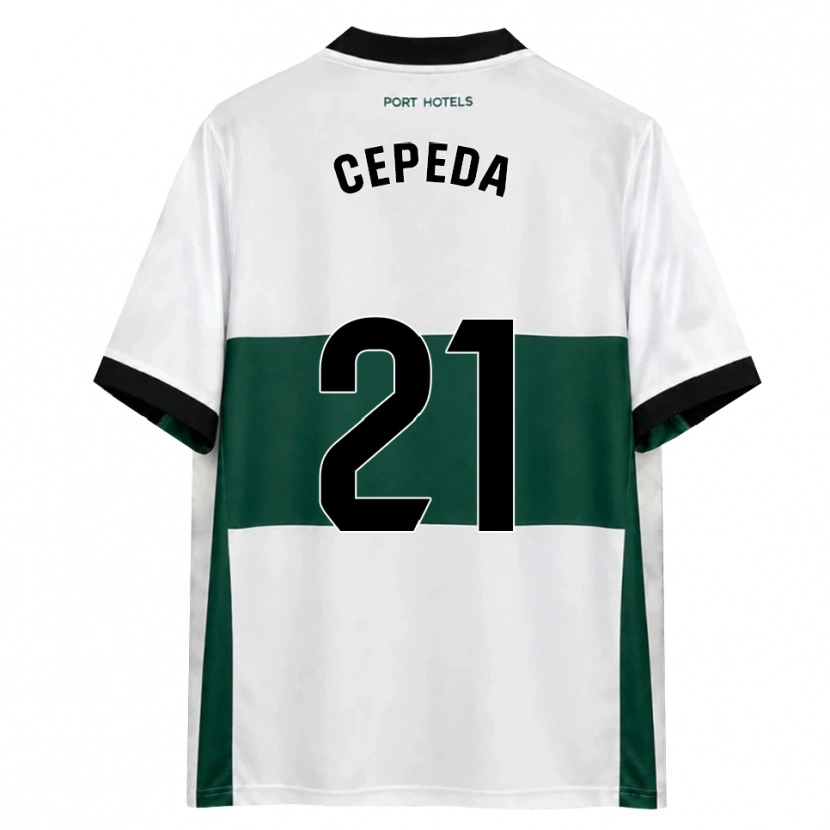 Danxen Mujer Camiseta Lucas Cepeda #21 Verde Blanco Rojo 1ª Equipación 2026/27 La Camisa