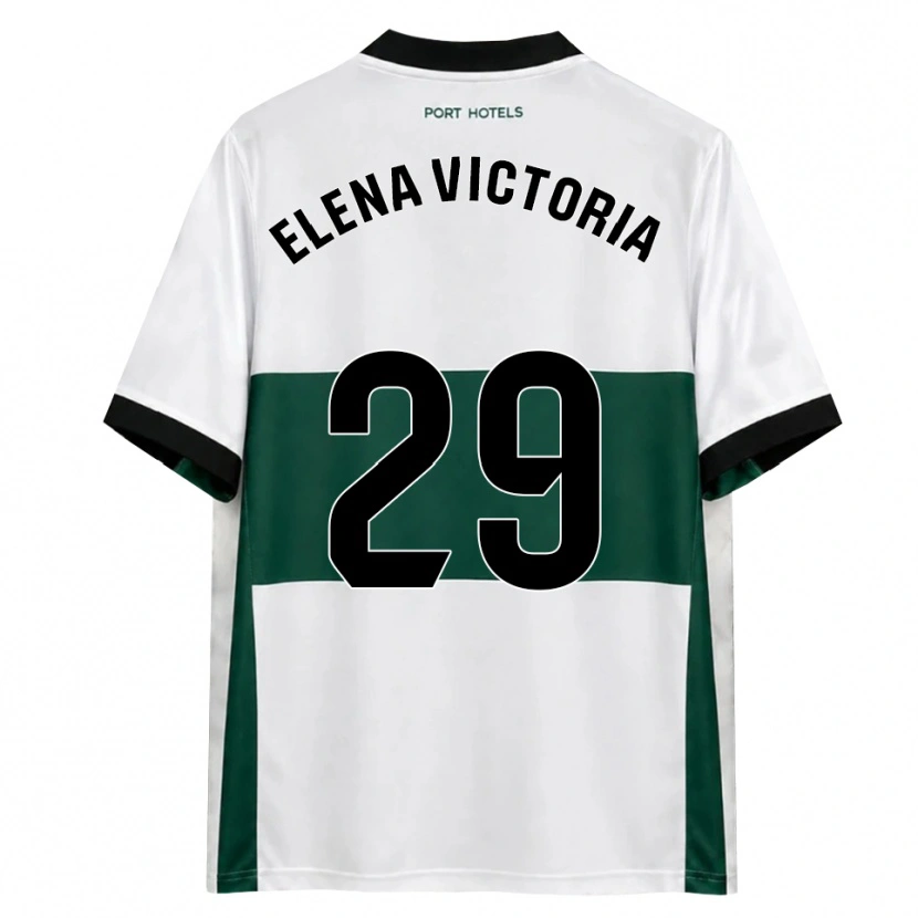 Danxen Mujer Camiseta Elena Victoria Mas Berna #29 Verde Blanco Rojo 1ª Equipación 2026/27 La Camisa
