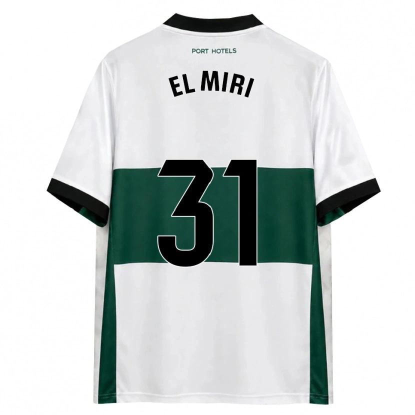 Danxen Mujer Camiseta Walid El Miri #31 Verde Blanco Rojo 1ª Equipación 2026/27 La Camisa