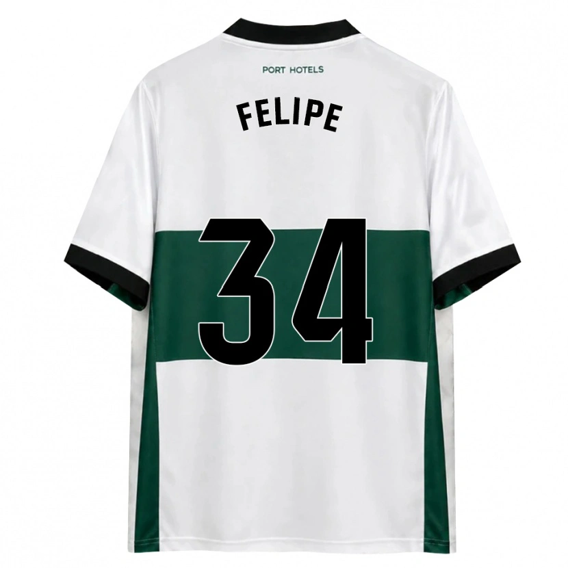 Danxen Mujer Camiseta Pablo Felipe #34 Verde Blanco Rojo 1ª Equipación 2026/27 La Camisa