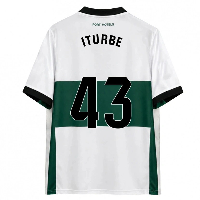 Danxen Mujer Camiseta Alejandro Iturbe #43 Verde Blanco Rojo 1ª Equipación 2026/27 La Camisa