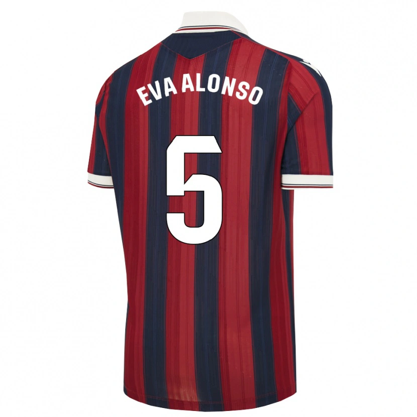 Danxen Mujer Camiseta Eva Alonso #5 Azul Medianoche Rojo 1ª Equipación 2026/27 La Camisa