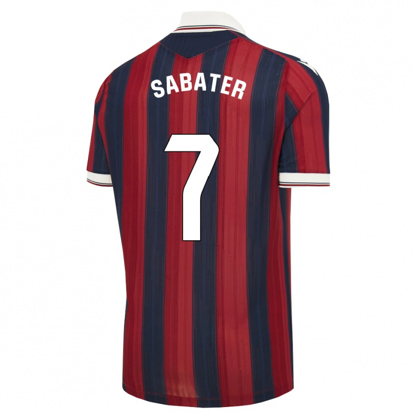 Danxen Mujer Camiseta Ethan Sabater #7 Azul Medianoche Rojo 1ª Equipación 2026/27 La Camisa
