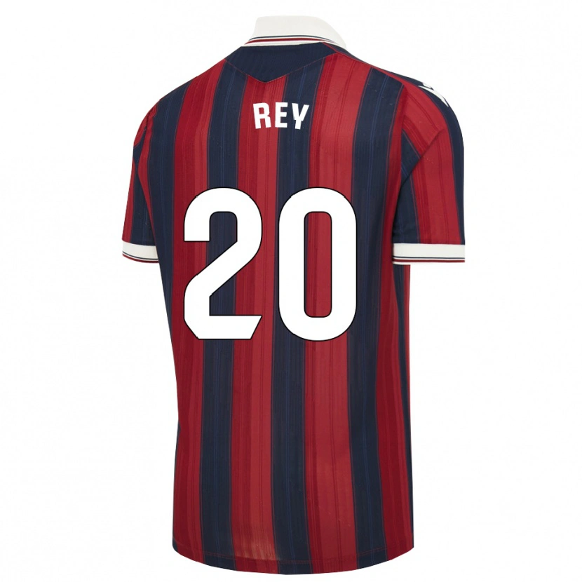 Danxen Mujer Camiseta Oriol Rey #20 Azul Medianoche Rojo 1ª Equipación 2026/27 La Camisa