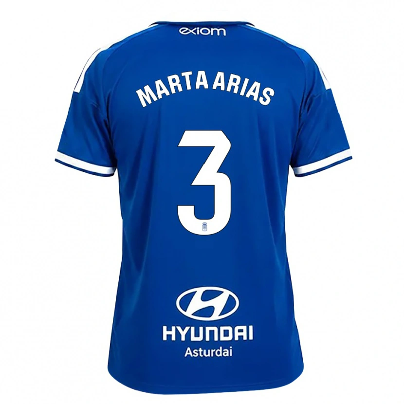 Danxen Mujer Camiseta Marta Arias #3 Azul Mediano Blanco 1ª Equipación 2026/27 La Camisa