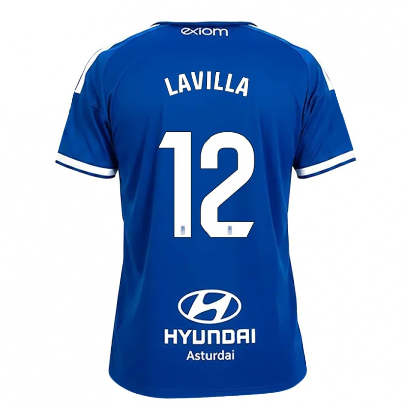 Danxen Mujer Camiseta Martín Lavilla #12 Azul Mediano Blanco 1ª Equipación 2026/27 La Camisa