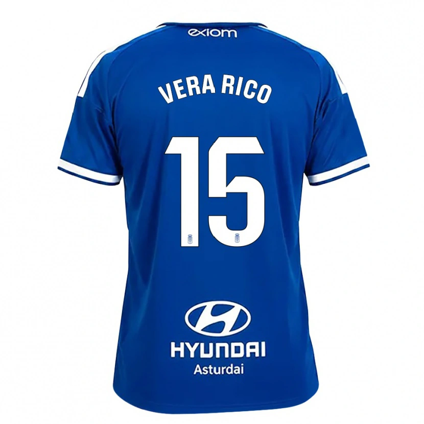Danxen Mujer Camiseta Vera Rico #15 Azul Mediano Blanco 1ª Equipación 2026/27 La Camisa