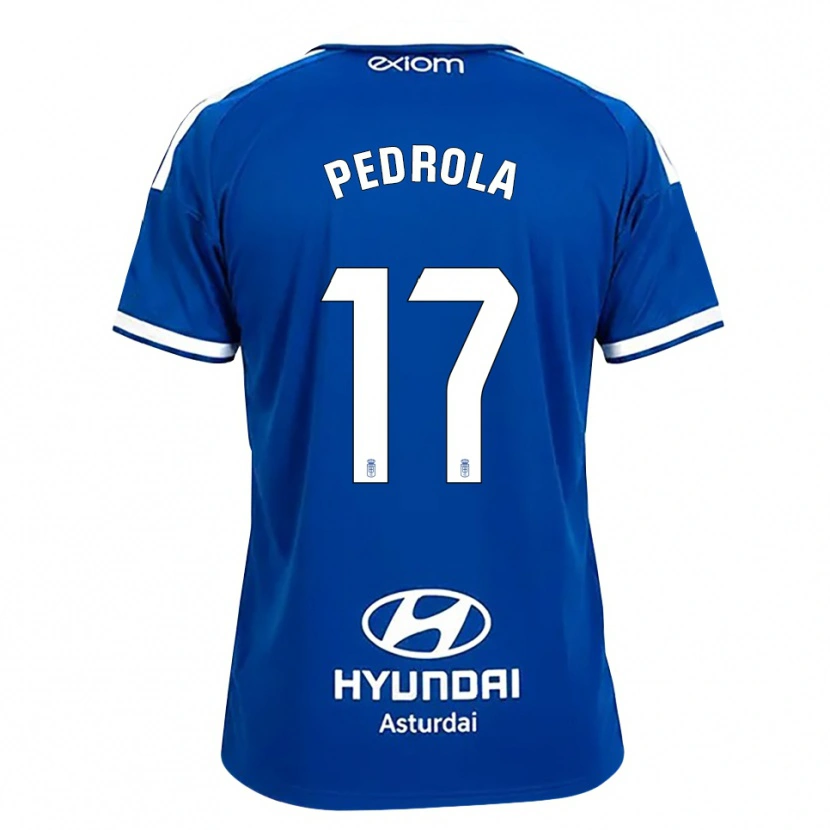 Danxen Mujer Camiseta Estanis Pedrola #17 Azul Mediano Blanco 1ª Equipación 2026/27 La Camisa