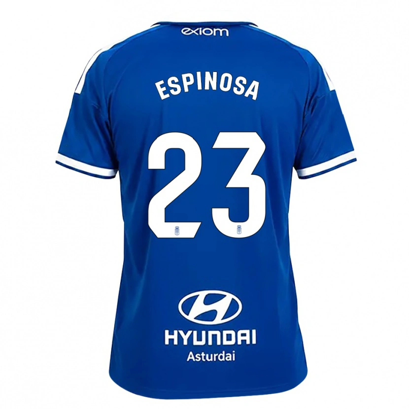 Danxen Mujer Camiseta Diego Espinosa #23 Azul Mediano Blanco 1ª Equipación 2026/27 La Camisa