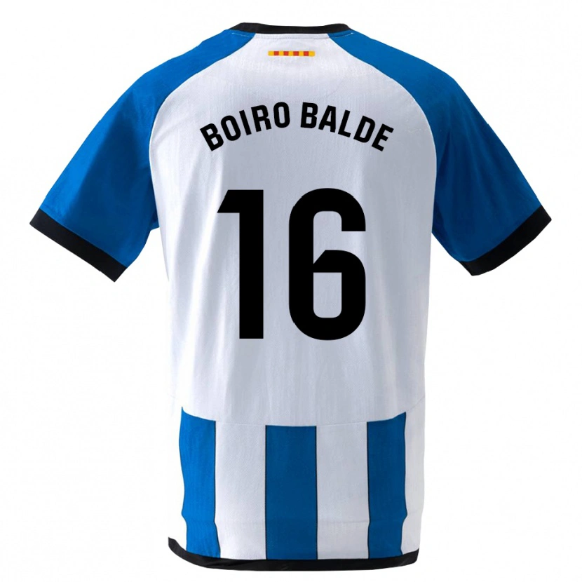 Danxen Mujer Camiseta Issa Boiro Balde #16 Azul Real Blanco 1ª Equipación 2026/27 La Camisa