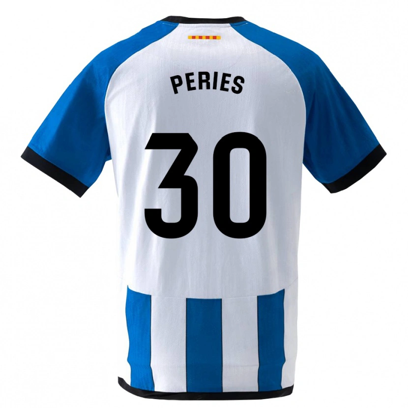 Danxen Mujer Camiseta Jan Peries #30 Azul Real Blanco 1ª Equipación 2026/27 La Camisa