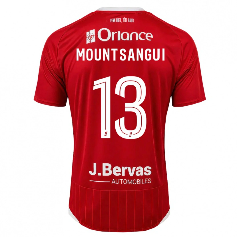 Danxen Mujer Camiseta Warren Mountsangui #13 Blanco Rojo 1ª Equipación 2026/27 La Camisa