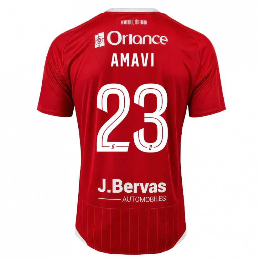 Danxen Mujer Camiseta Jordan Amavi #23 Blanco Rojo 1ª Equipación 2026/27 La Camisa