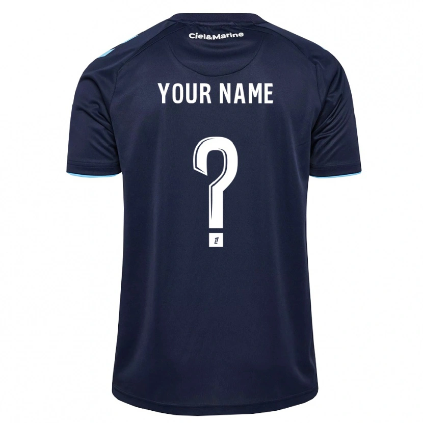 Danxen Mujer Camiseta Su Nombre #0 Azul Aciano Azul Medianoche 1ª Equipación 2026/27 La Camisa