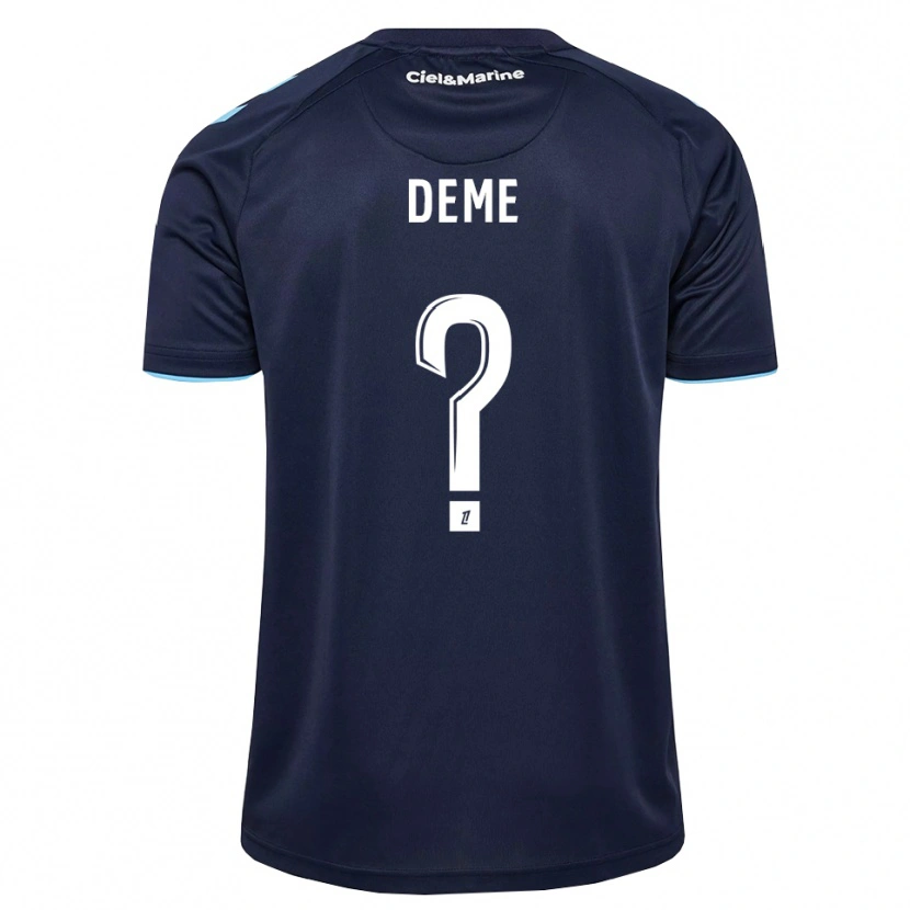 Danxen Mujer Camiseta Daouda Deme #0 Azul Aciano Azul Medianoche 1ª Equipación 2026/27 La Camisa