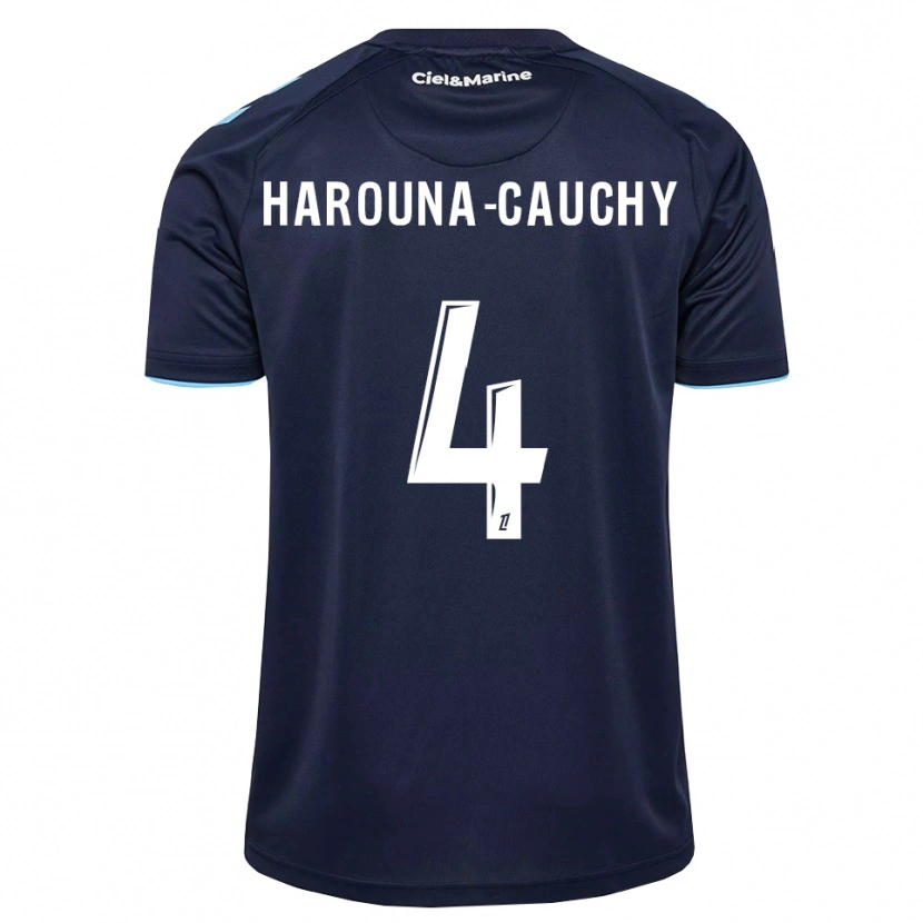 Danxen Mujer Camiseta Yllian Harouna-Cauchy #4 Azul Aciano Azul Medianoche 1ª Equipación 2026/27 La Camisa