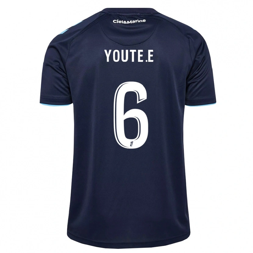 Danxen Mujer Camiseta Étienne Youté Kinkoué #6 Azul Aciano Azul Medianoche 1ª Equipación 2026/27 La Camisa