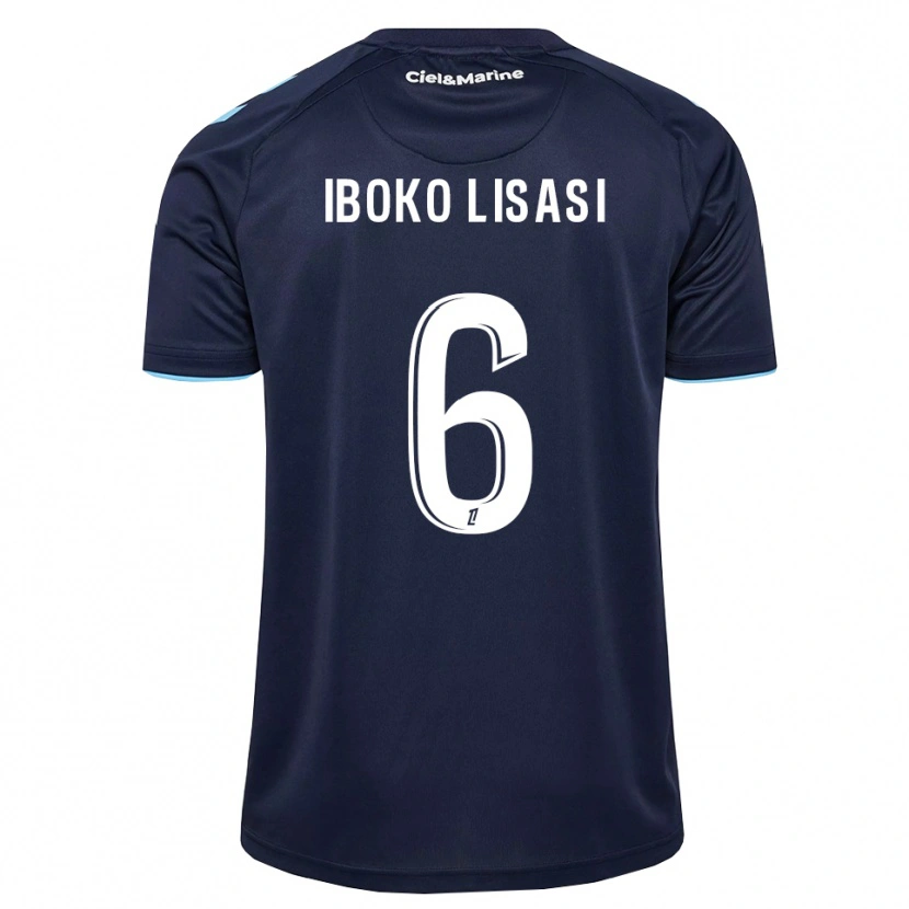 Danxen Mujer Camiseta Malachie Iboko Lisasi #6 Azul Aciano Azul Medianoche 1ª Equipación 2026/27 La Camisa